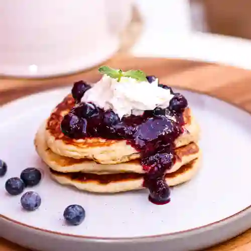 Cream Cheese Blueberry Pancakes