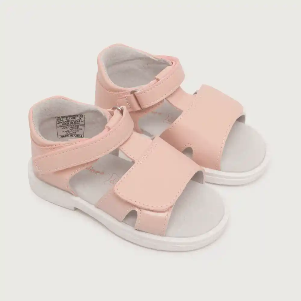 Sandalias De Vestir Hebilla Para Niño Rosada Talla 21