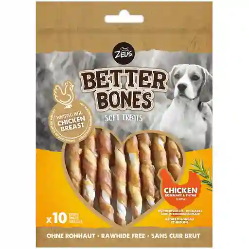 Zeus Snack para Perro Better Bones Palitos Pollo