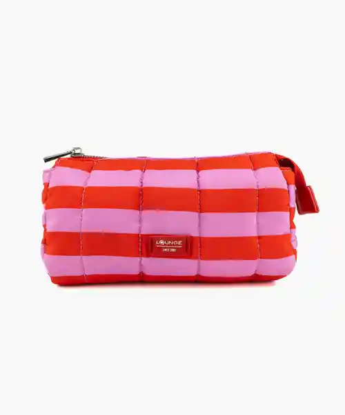 Estuche Nylon Quilt Rojo Lounge