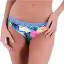 Bikini Calzón Con Pinza Estampado Verde Talla M Samia