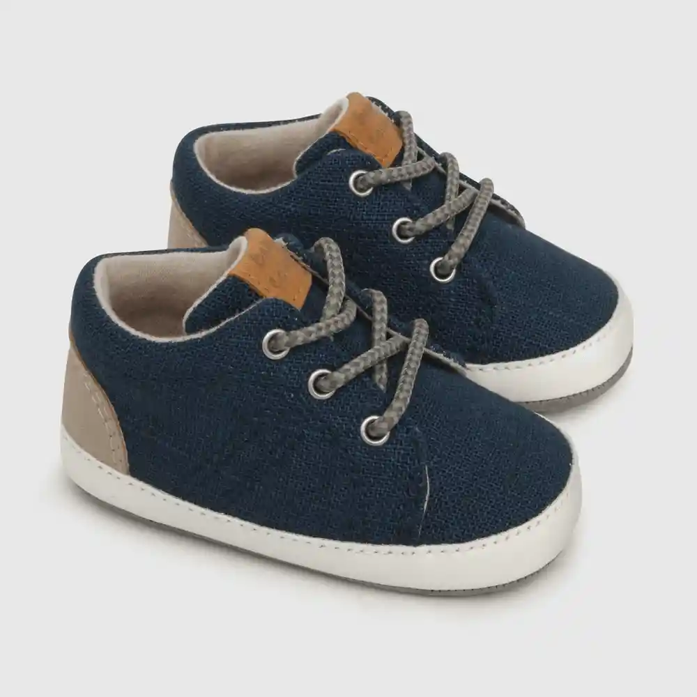 Zapatos Cordones De Niño Azul Talla 16