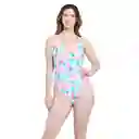 Traje de Baño Rebajado Flores Talla XL Samia