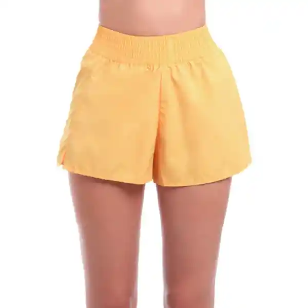 Short Deportivo Mujer Amarillo Talla S Samia