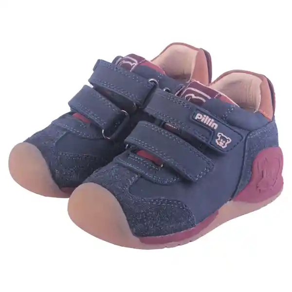 Zapatos Bebé Niño Azul T. 23 Pillin