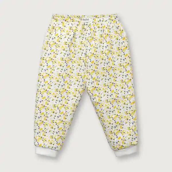 Pantalón Buzo de Niña Amarillo Talla 12M Opaline