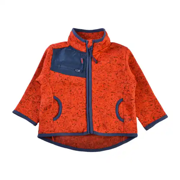 Polerón Polar Básico Bebé Niño Naranja Talla 9 M Pillin