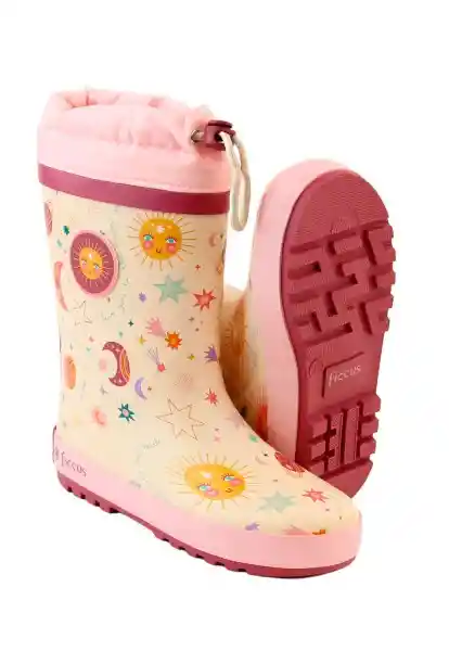 Botas de Agua W24 Niña Rosado 29 918 Ficcus