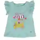 Polera Bebé Niña Turquesa Talla 12 M Pillín