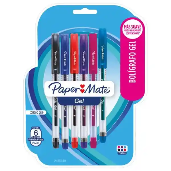 Paper Mate Bolígrafo Gel Punta Fina Economy