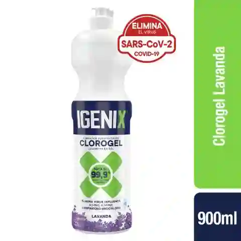 Igenix Limpiador Desinfectante Cloro Aroma Lavanda en Gel