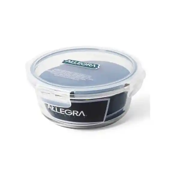 Allegra Contenedor Hermético Vidrio Rectangular Capacidad 590 mL