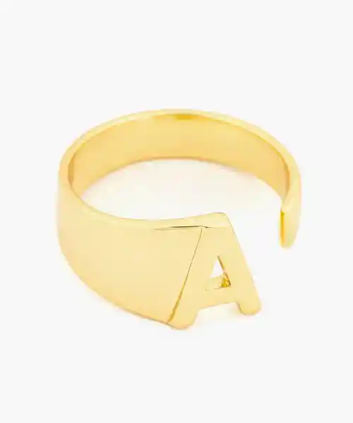 Lounge Anillo Ajustable Letra a Dorado