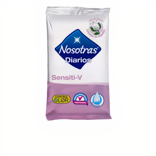 Nosotras Pañitos Húmedos Íntimos Sensiti-V
