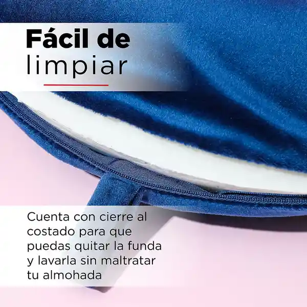 Almohada Para Viaje Con Memory Foam Azul 30 30 9 cm Miniso