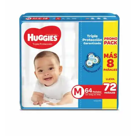 Huggies Pañal Triple Protección Talla M 