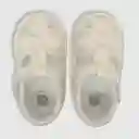 Sandalias Con Velcro Largo De Niña Blanco Talla 14
