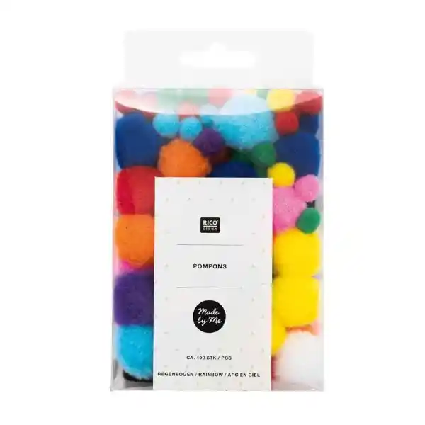 Rico Design Set Pompon Fieltro Arcoiris