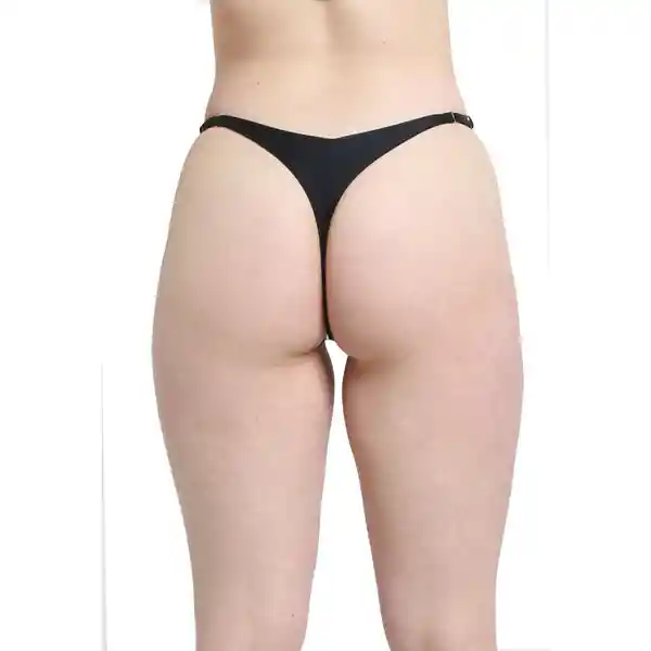 Bikini Colaless Cadera Ajustable Negro Talla L Samia