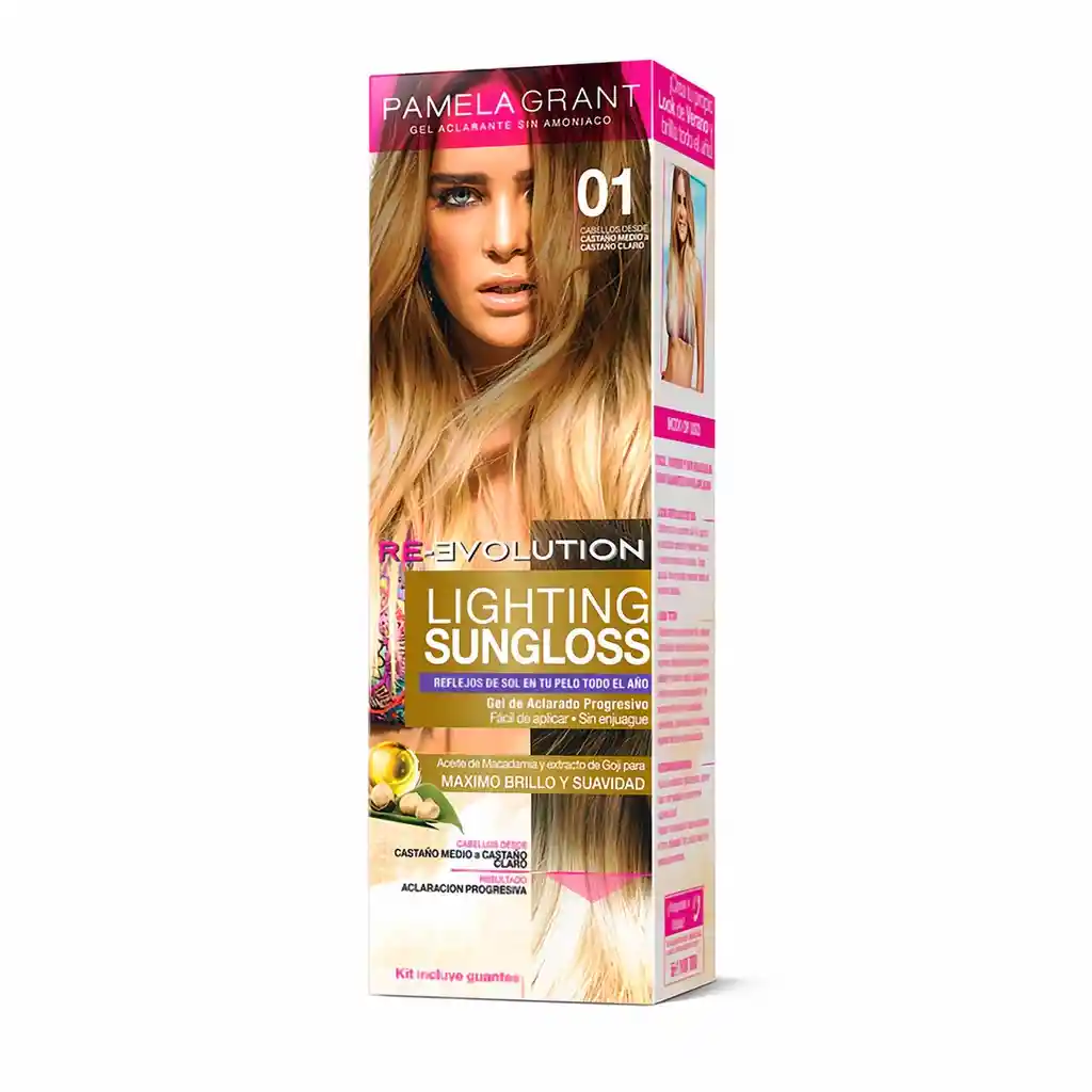PAMELA GRAN D Gel De Aclarado Progresivo Castaño Medio Claro