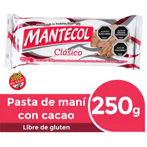 Mantecol Pasta de Maní con Cacao Libre de Gluten