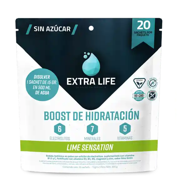 Extralife Bebida Isotónica Lime Sensation