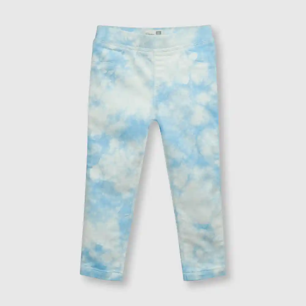 Jegging De Bebé Tie Dyed Niña Azul Talla 6/9m