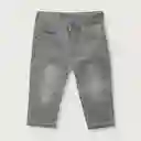 Jean Dino de Niño Gris Talla 6M Opaline