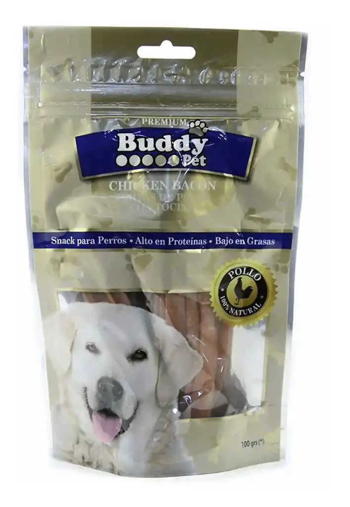 Buddy Pet Tiritas de Pollo con Tocino para Perro