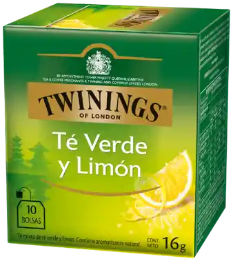 Twining Té Verde Limón 10 Und