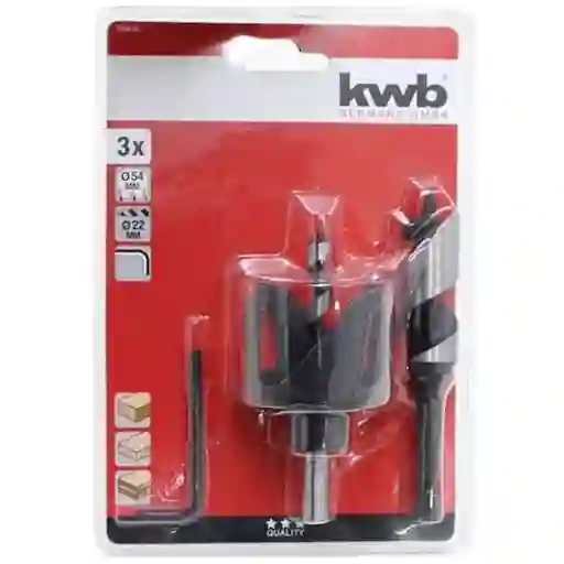 KWB Kit Para Instalacion De Cerradura Con Brocas