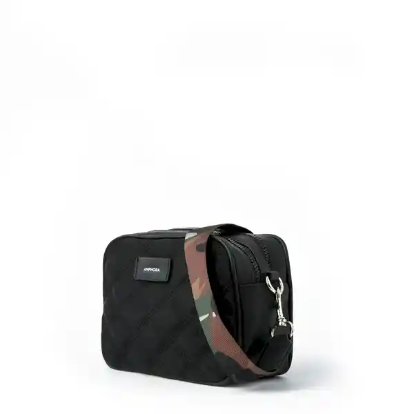 Amphora Cartera Couture Tipo Bandolera Negro