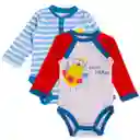 Set 2 pzas Body Bebe Niño Multicolor Pillin 9 M