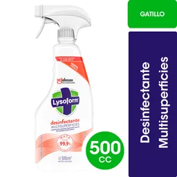 Limpiador Líquido Desinfectante Lysoform Multisuperficies Gatillo 500 ml