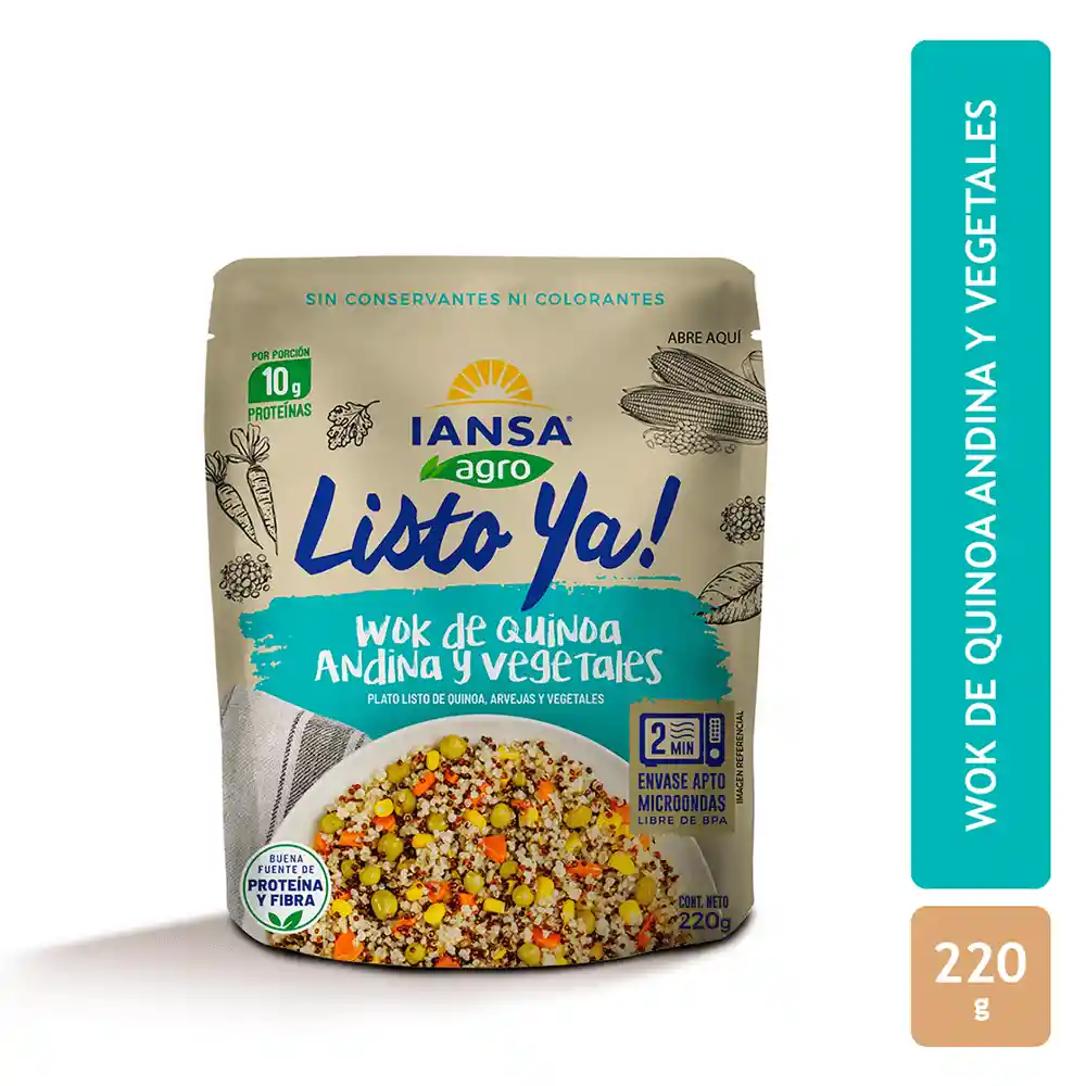 Iansa Wok de Quinoa Andina y Vegetales
