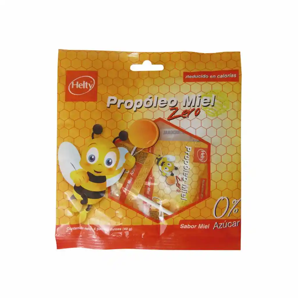 Helty Caramelos De Propóleo Zero Paletas