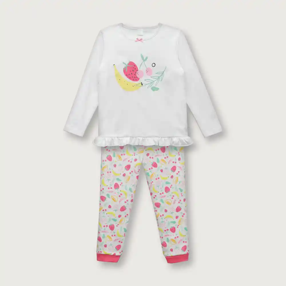 Pijama Niña Blanco Talla 18M Opaline
