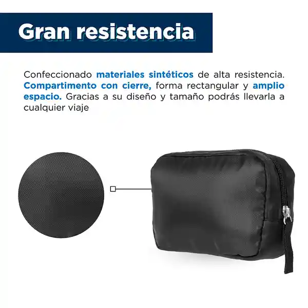 Neceser Negro Para Viajes Miniso