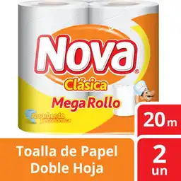 Nova Toalla de Papel Clásica Doble Hoja 