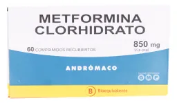 Metformina Diabetes Metfor Be Comrec 850Mg 60