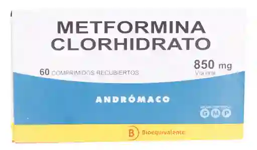 Metformina Diabetes Metfor Be Comrec 850Mg 60