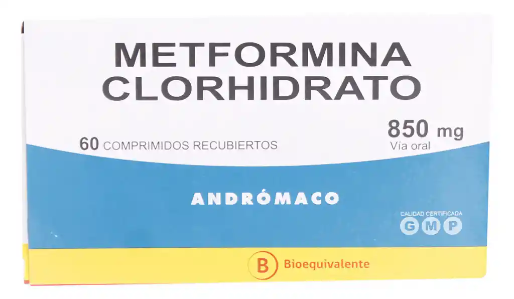 Metformina Diabetes Metfor Be Comrec 850Mg 60