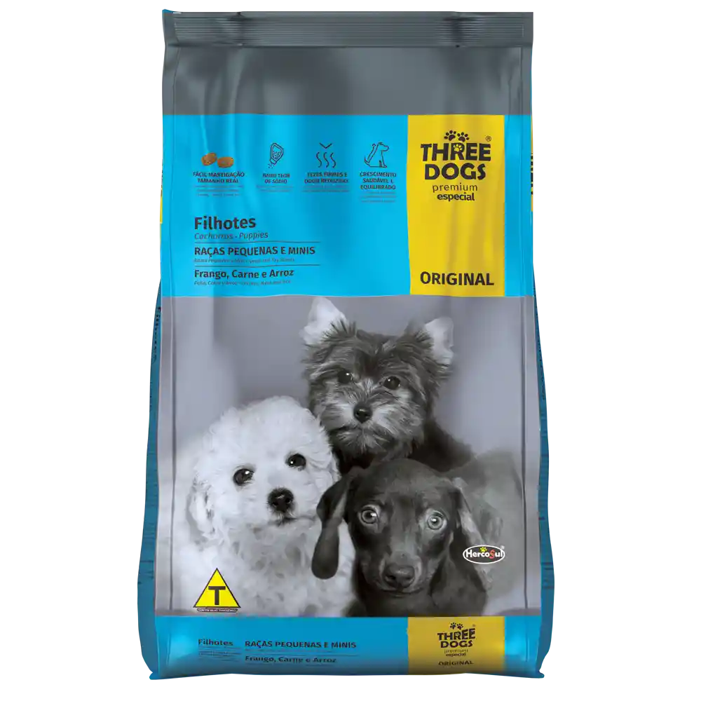 Three Dogs Alimento para Perro Original Cachorros 