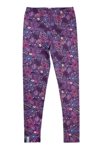 Leggins Junior Estampada Arctic 383 Niña Morado 10 Años Ficcus