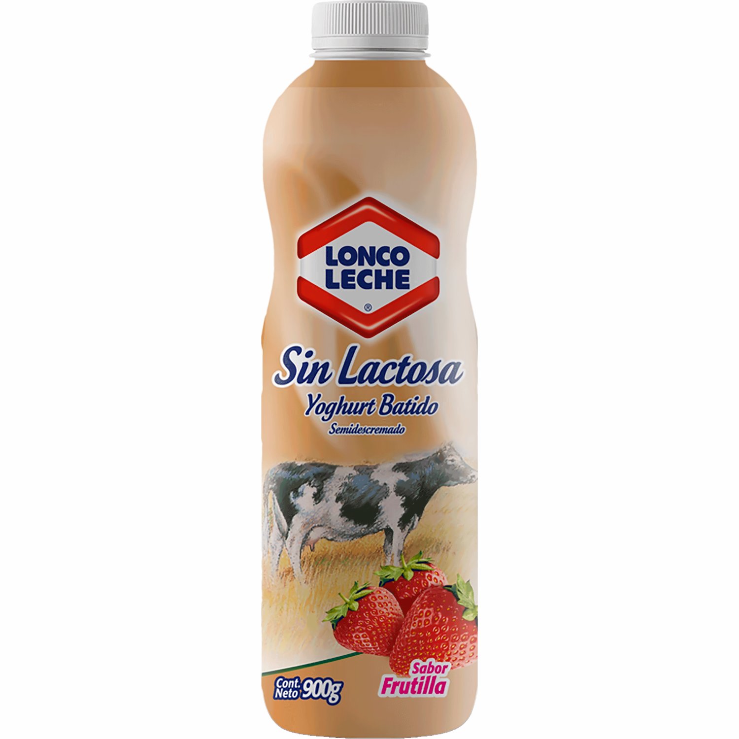 Yogurt sin lactosa frutilla 900 g