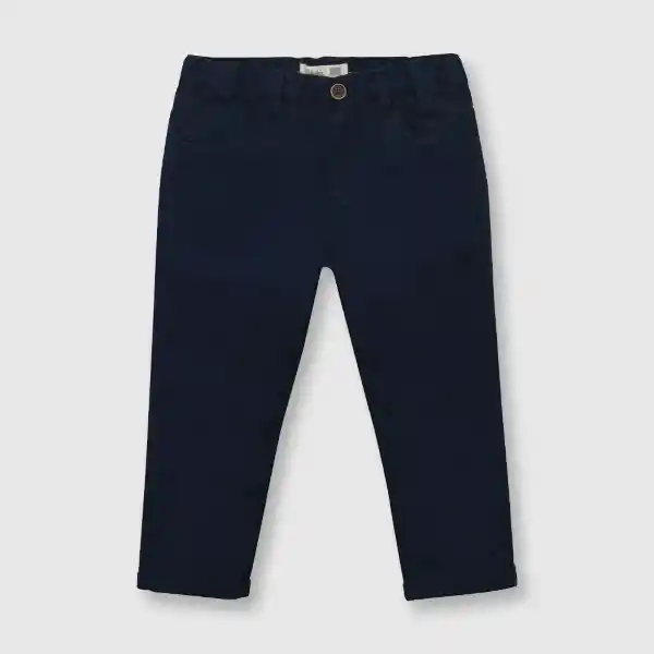 Pantalón Gabardina de Bebé Niño Navy Talla 9/12M Colloky