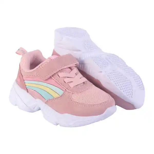 Zapatillas Bebé Niña Rosado Talla 23 Pillin