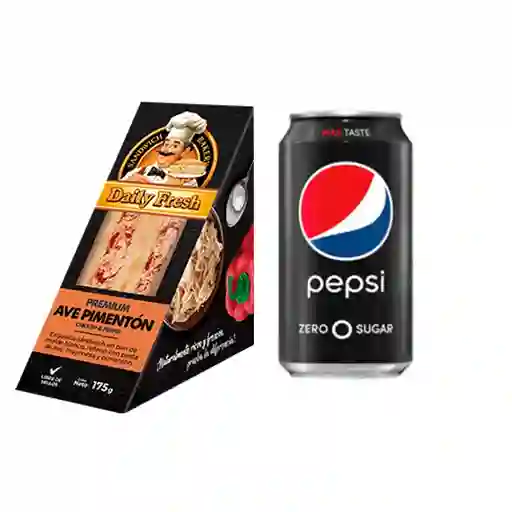 Combo Ave Pimentón DF y Pepsi Zero