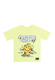 Polera Estampada Essence Kids Niño Amarillo Talla 02 - 226