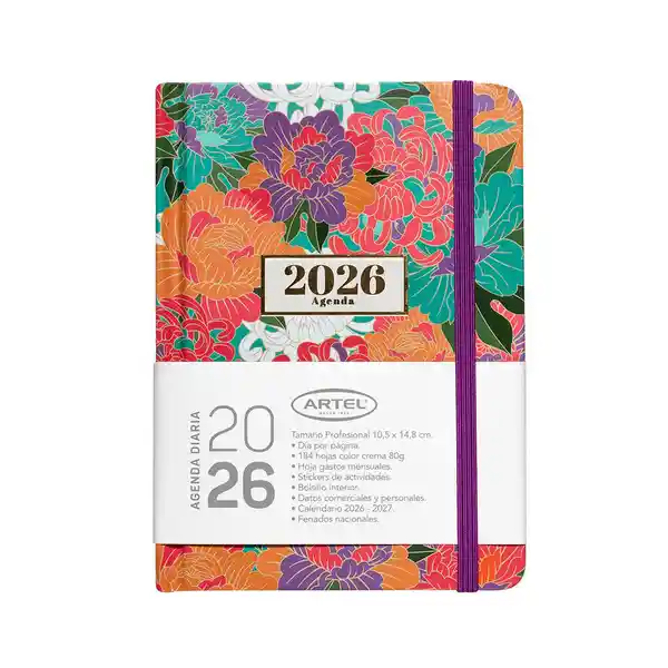 Artel Importado Agenda 2026 Profesional Dxp Bohemian